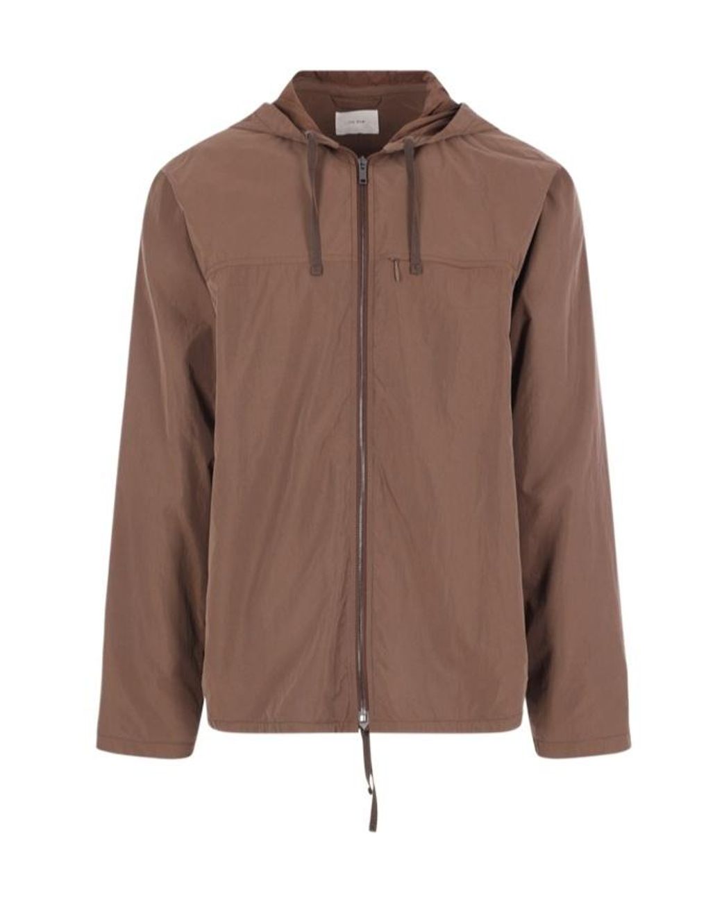 The Row Brown Zipped Hooded Jacket for men