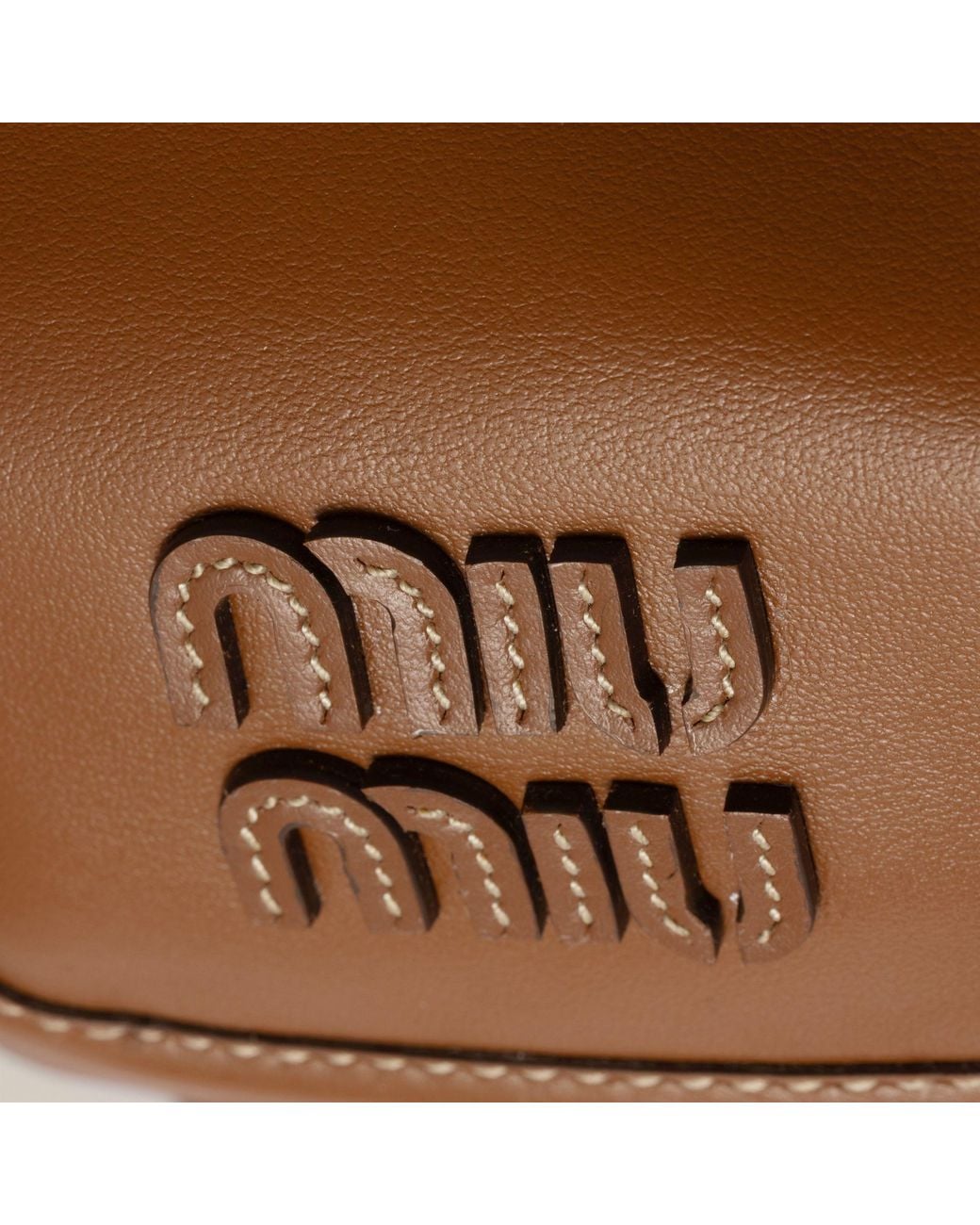 Miu Miu Brown Leather Backpack