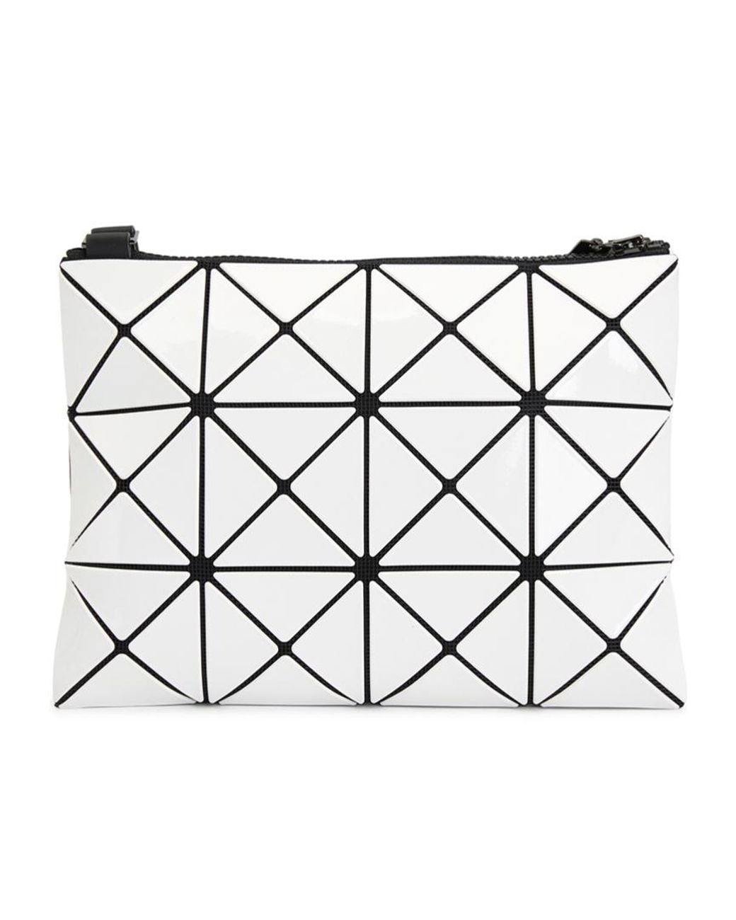 Issey Miyake White Geometric Crossbody Bag