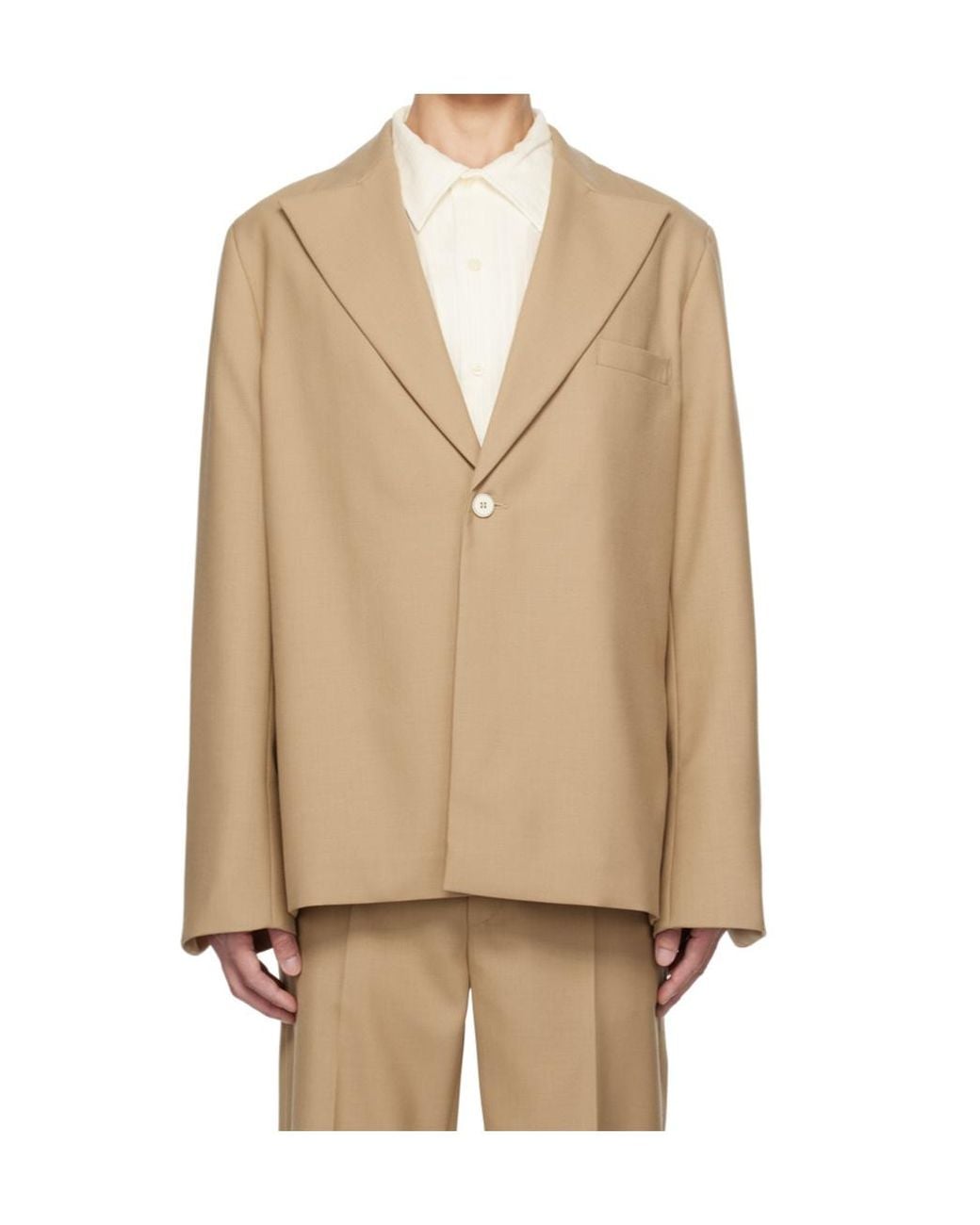 Séfr White Séfr Tailored Power Blazer Jacket for men
