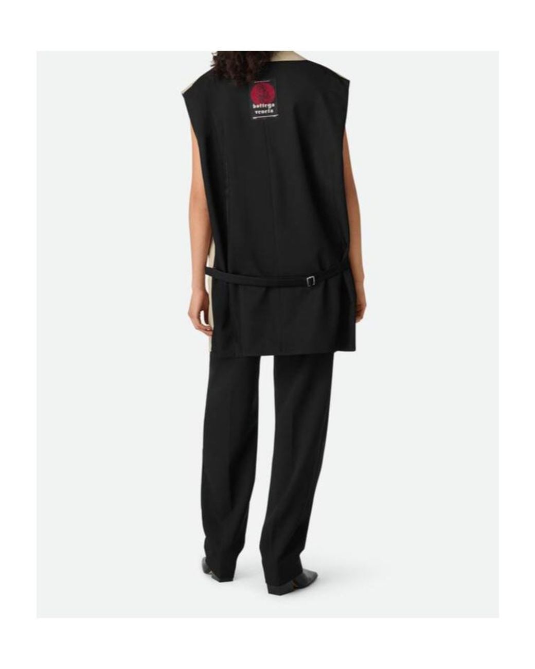Bottega Veneta Black Leather Gilet