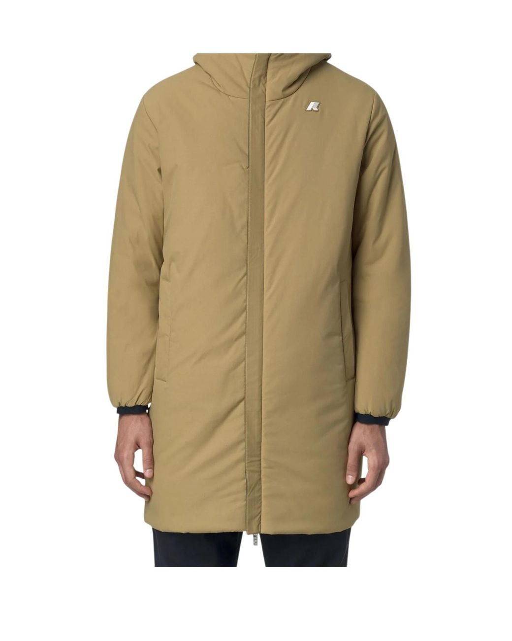 K-Way Blue Jacob St Reversible Hooded Coat for men