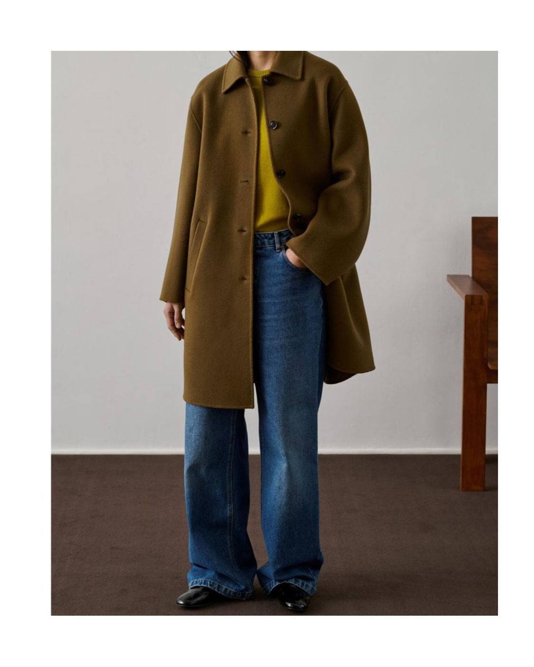 Soeur Green Single-Breasted Coat