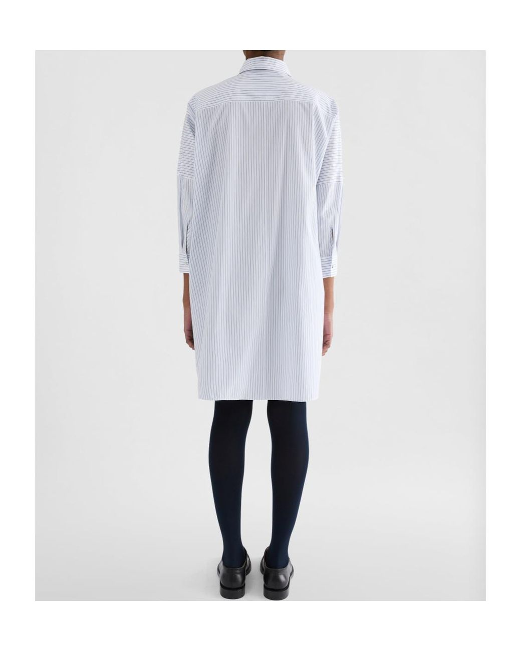 Jil Sander Blue Pinstriped Poplin Shirt