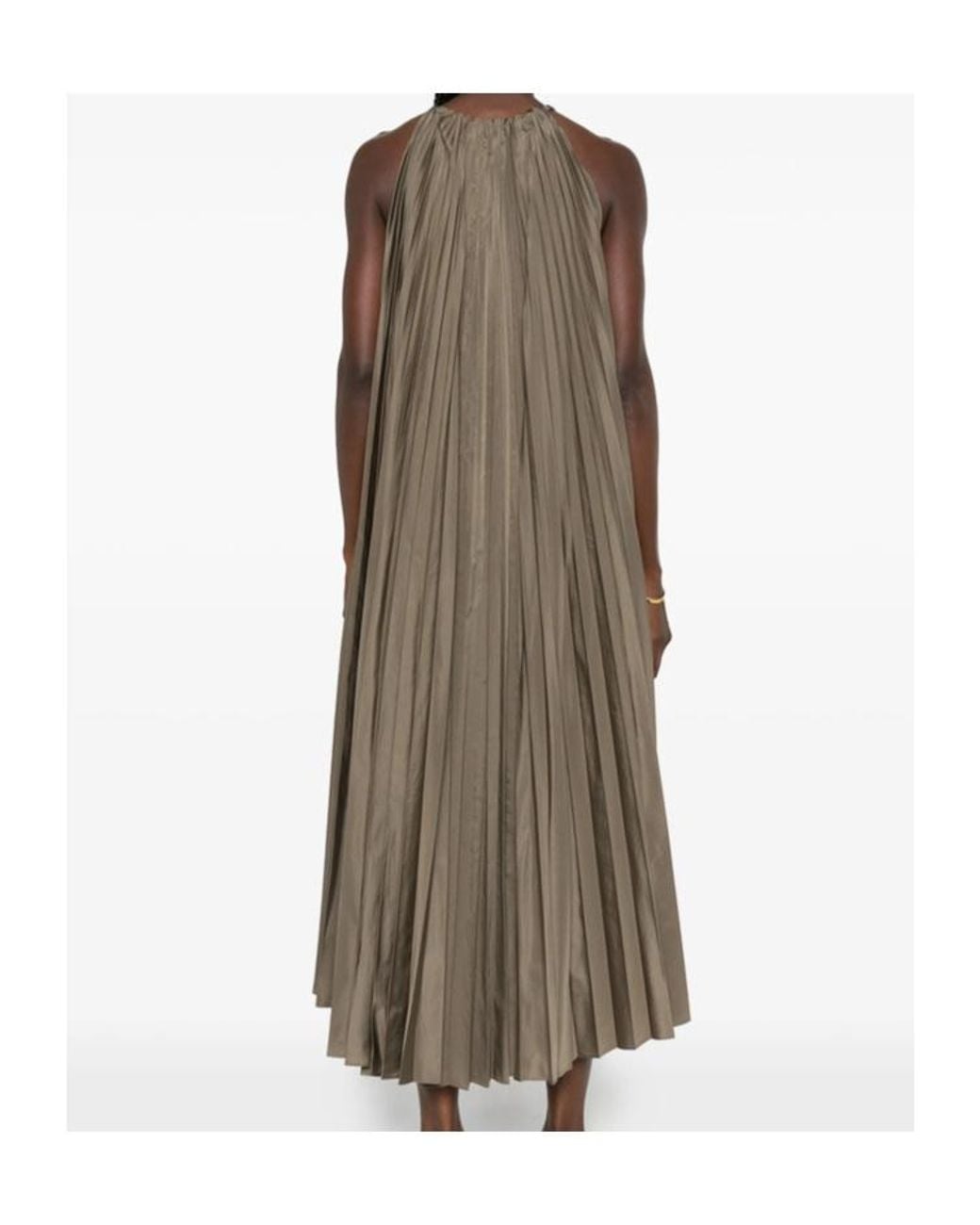 Max Mara Brown Sleeveless Dress