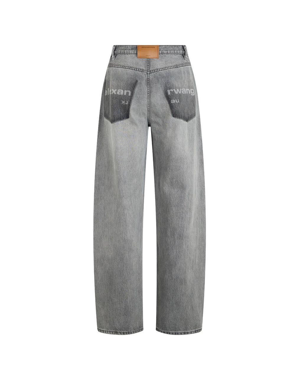 Alexander Wang Gray Float Shadow Pocket Mid-Rise Relaxed Jeans