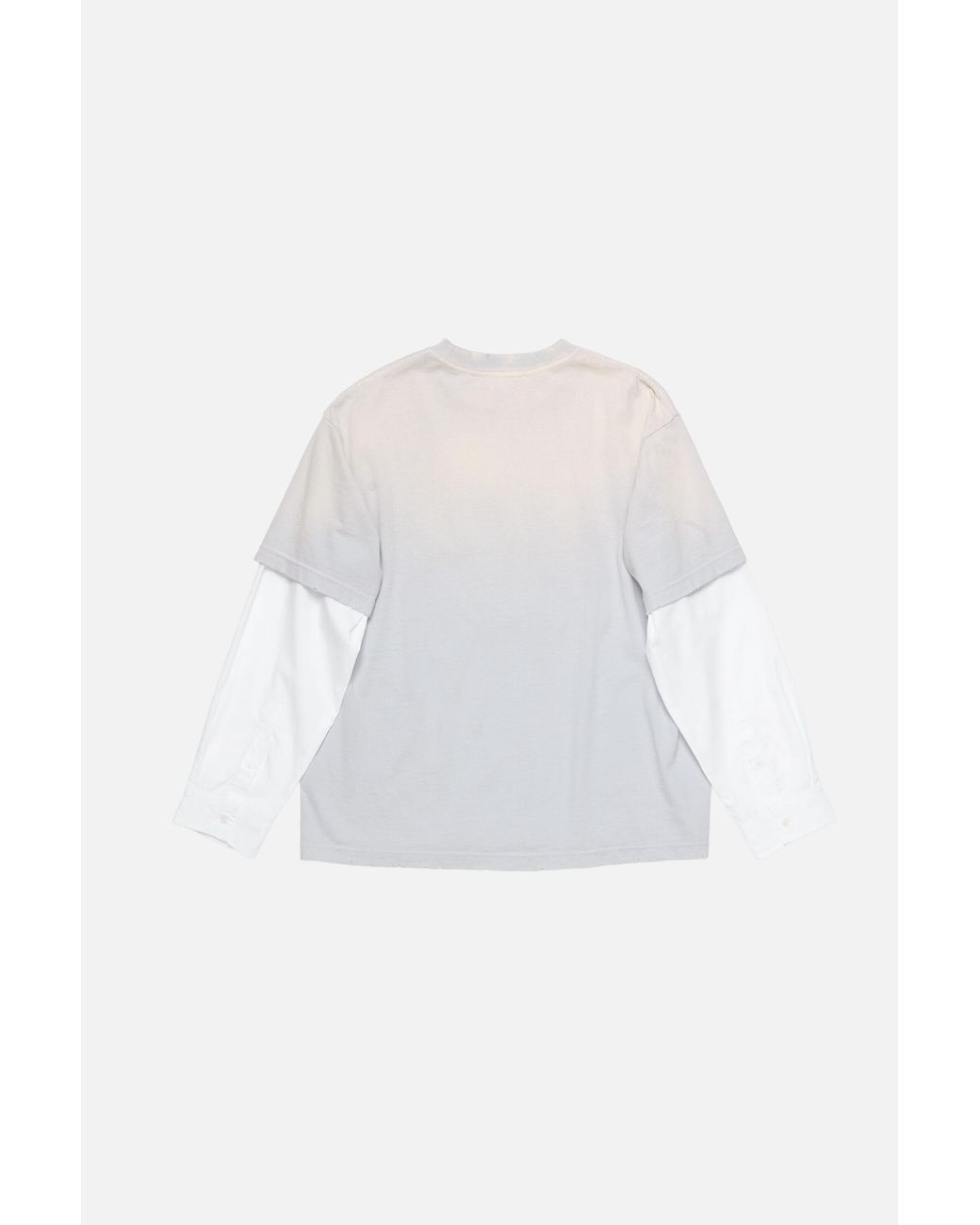 Acne White Layered Logo T-Shirt for men