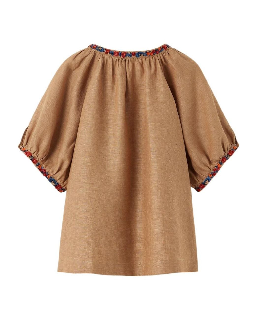 Loro Piana Brown Gritt Blouse