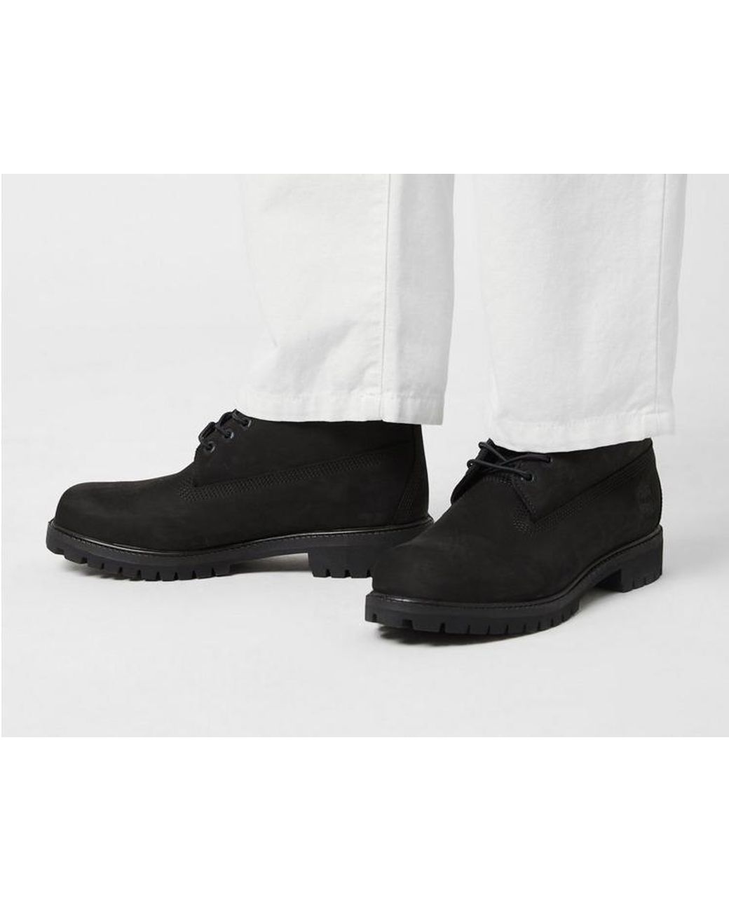 Timberland Black Premium Waterproof Lace-Up Boots for men