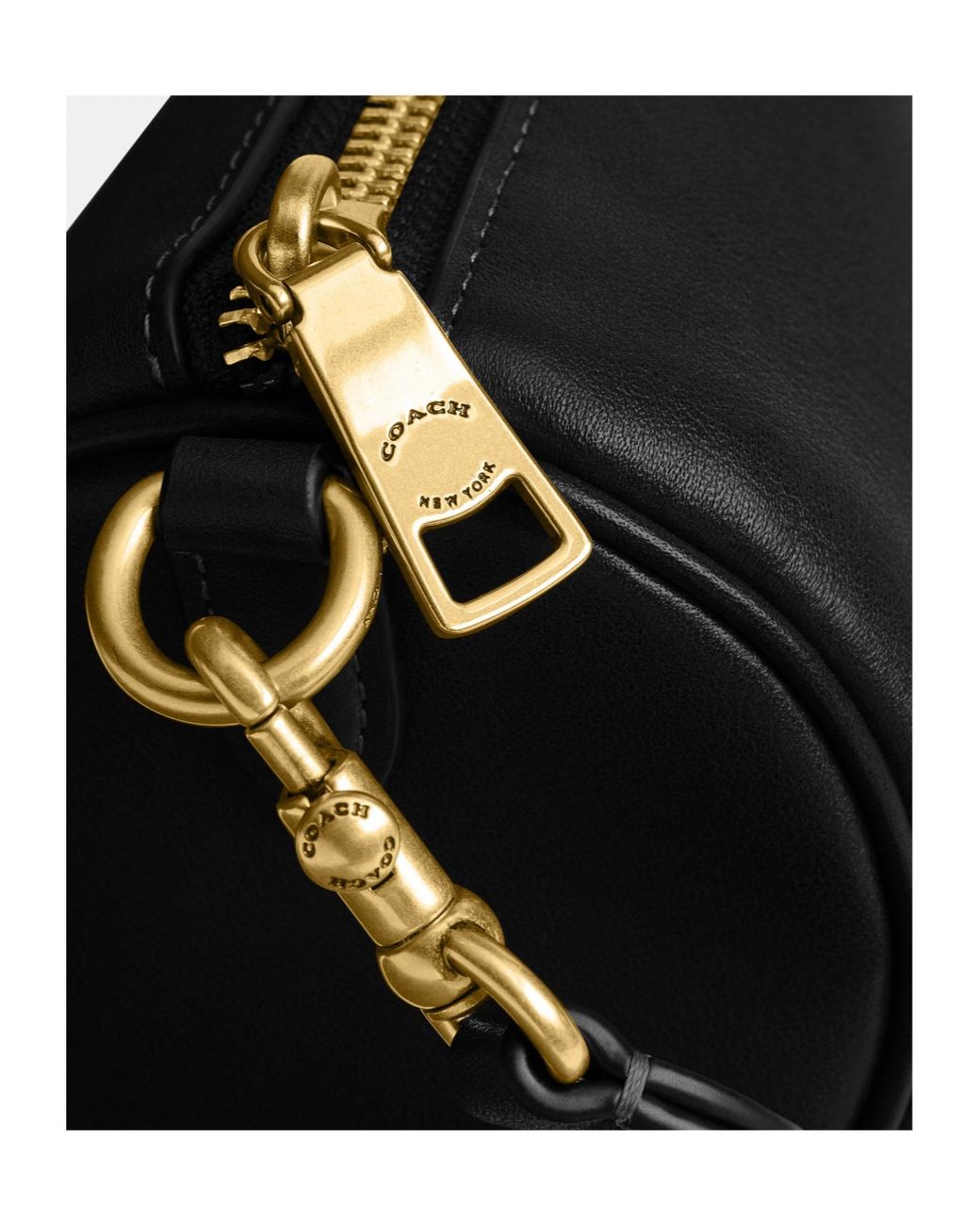 COACH Black Barrel Bag