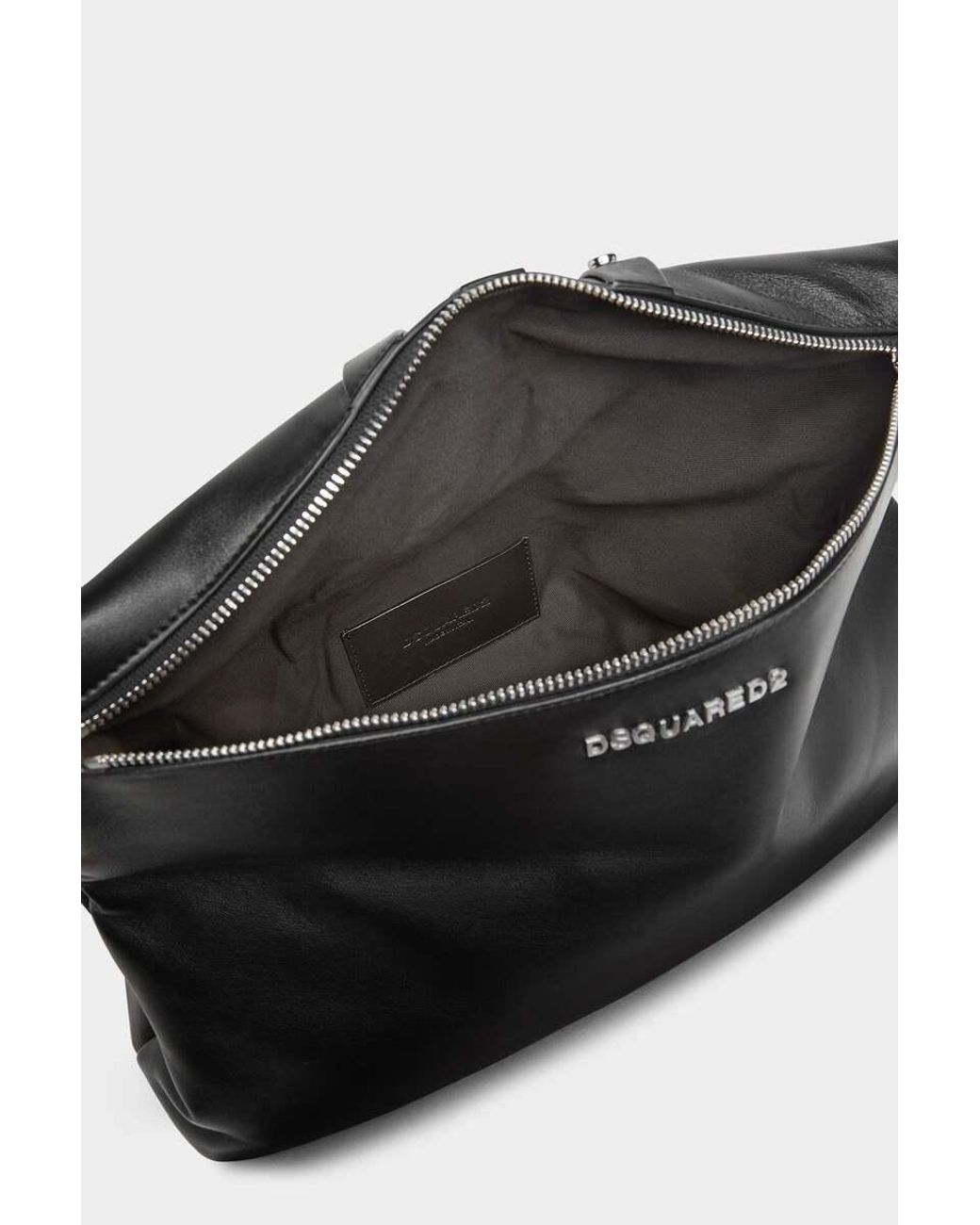 DSquared² Black Allover Studs Clutch Bag