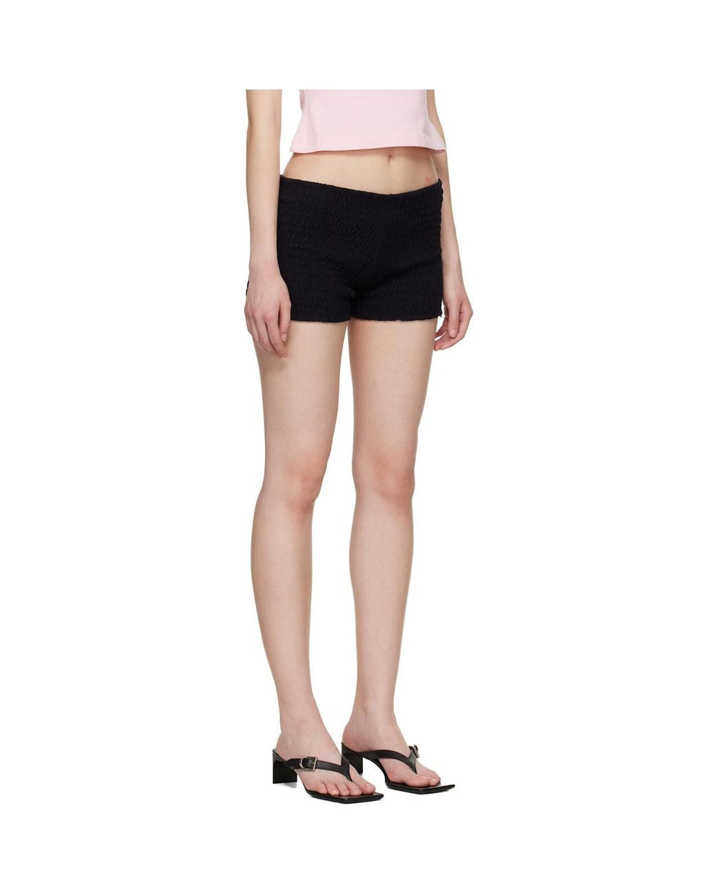 Vetements Black Baby Pleated Shorts