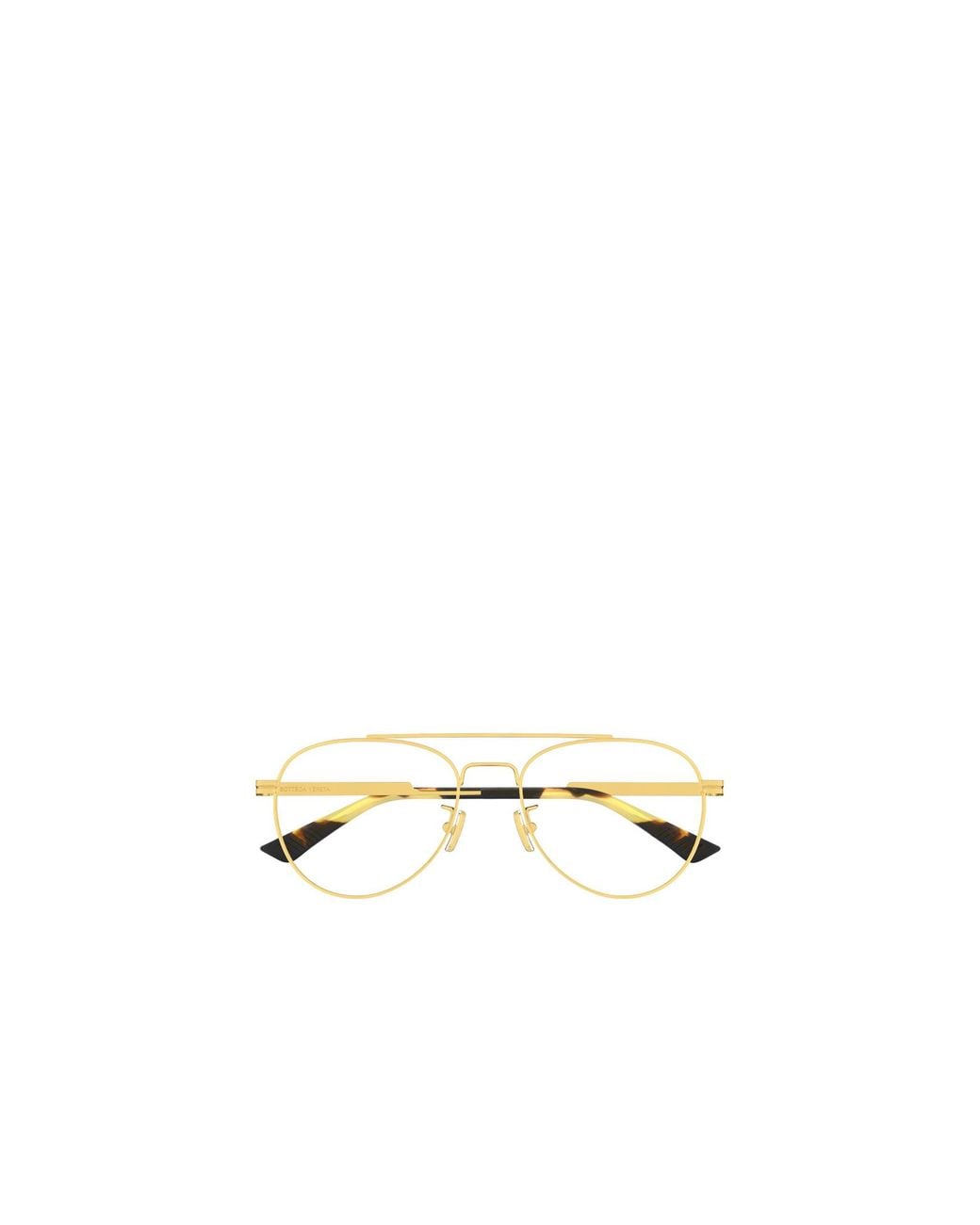 Bottega Veneta Metallic Eyewear Aviator Glasses for men