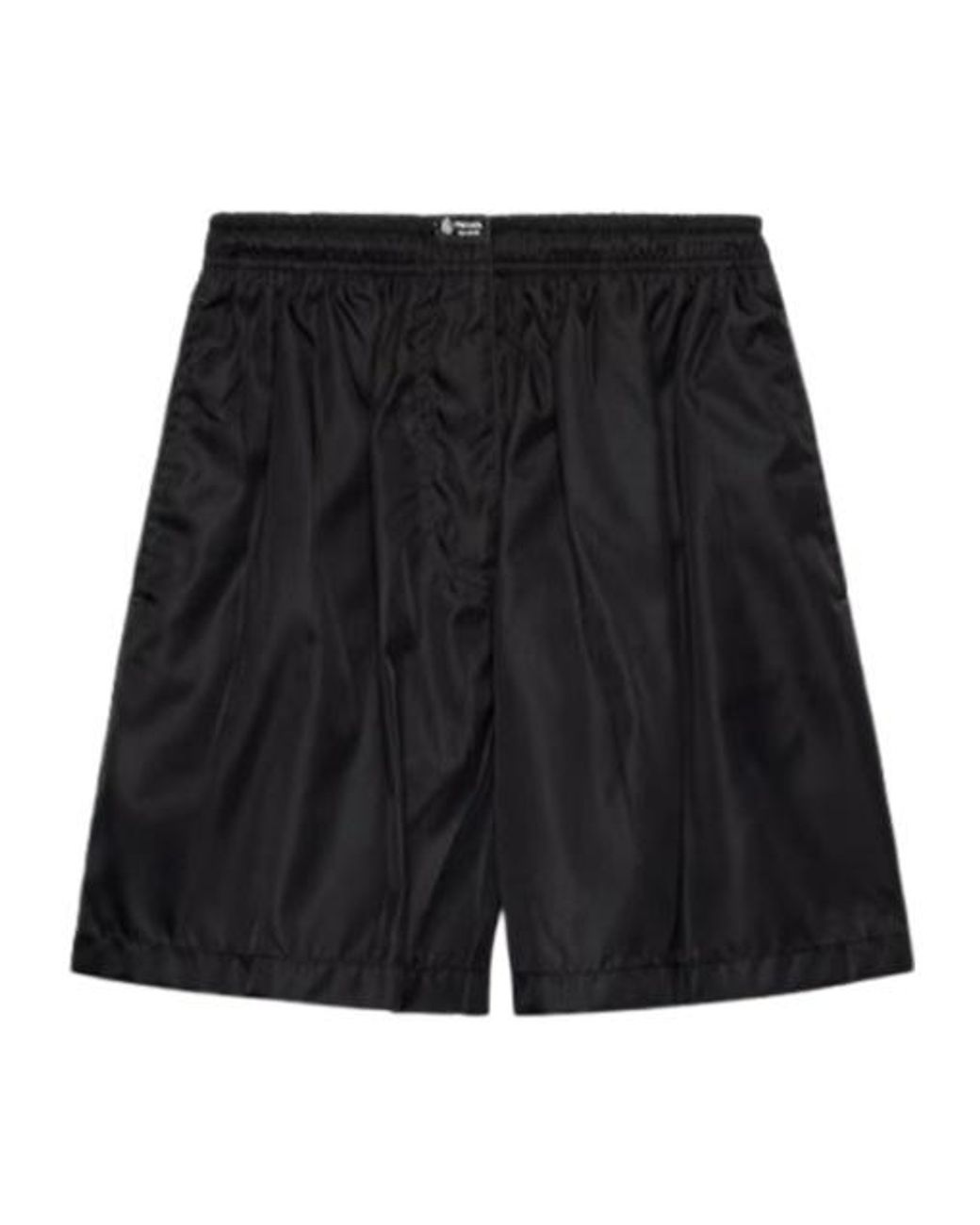 Prada Black Elastic-Waist Shorts