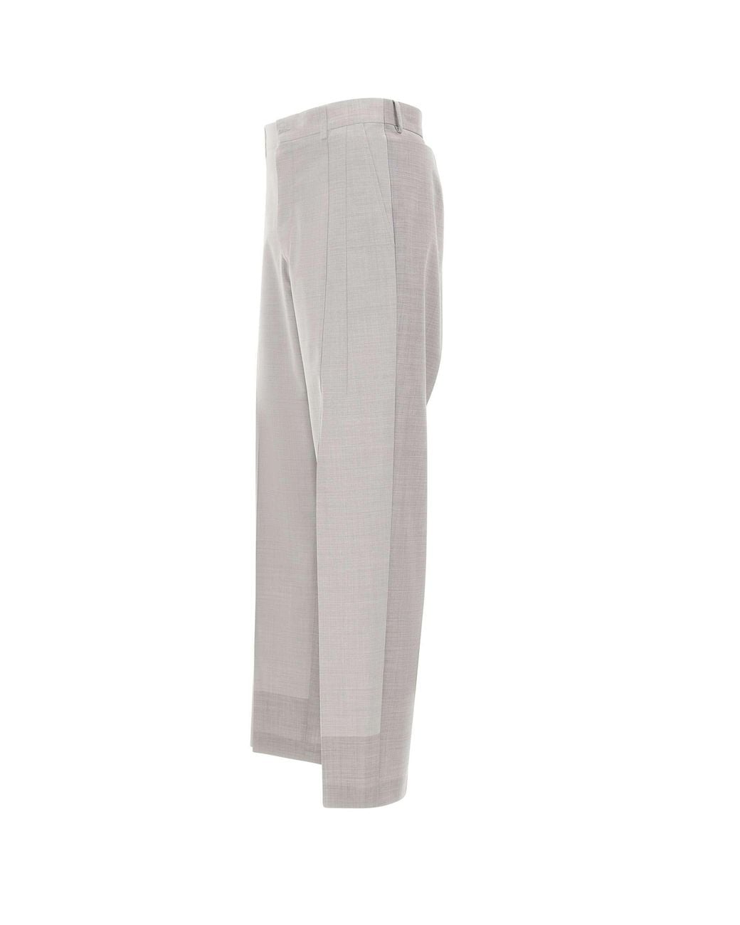 MM6 by Maison Margiela Gray Side Stripe Detail Tailored Trousers for men