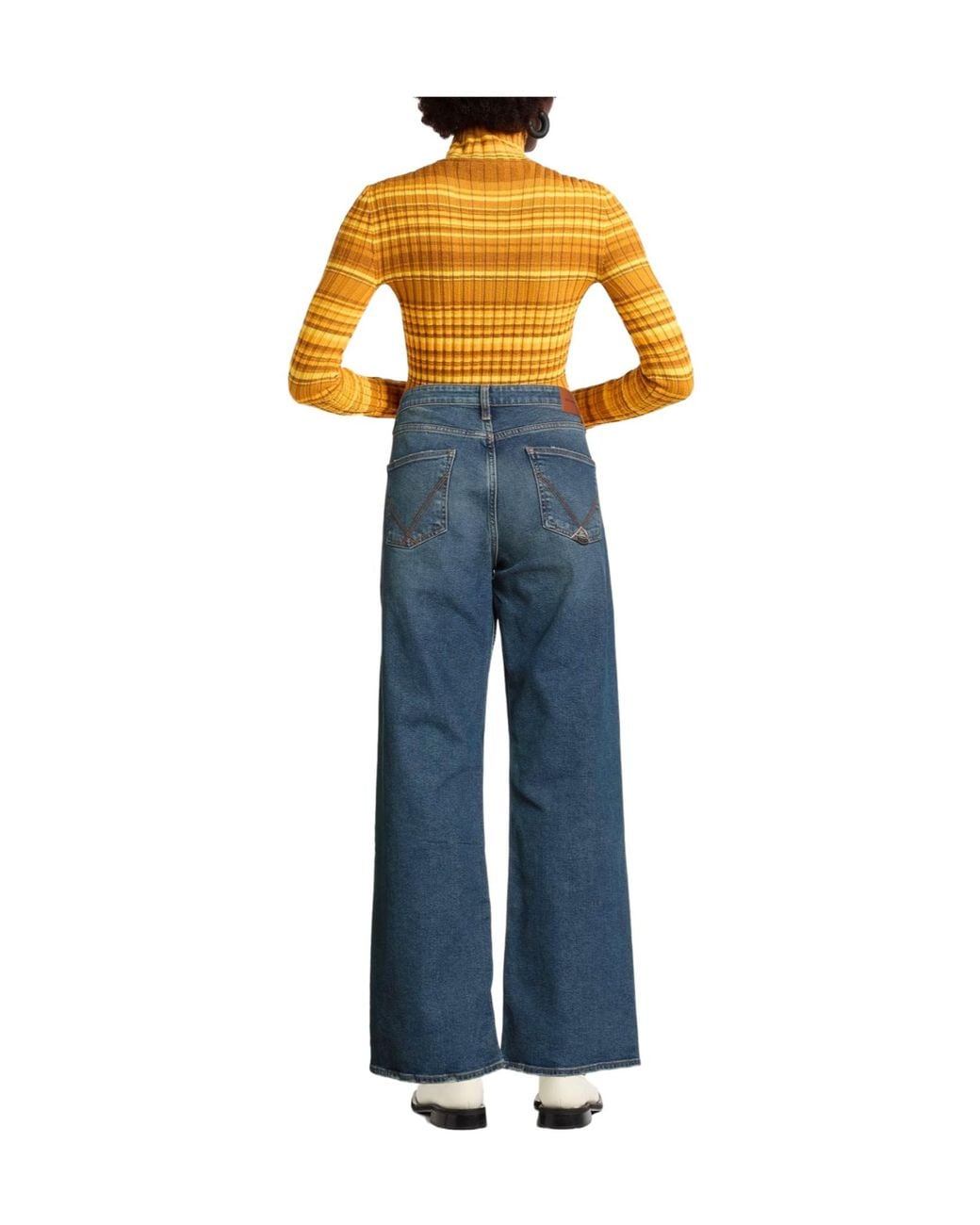 Max Mara Blue Casual Straight-Leg Pants