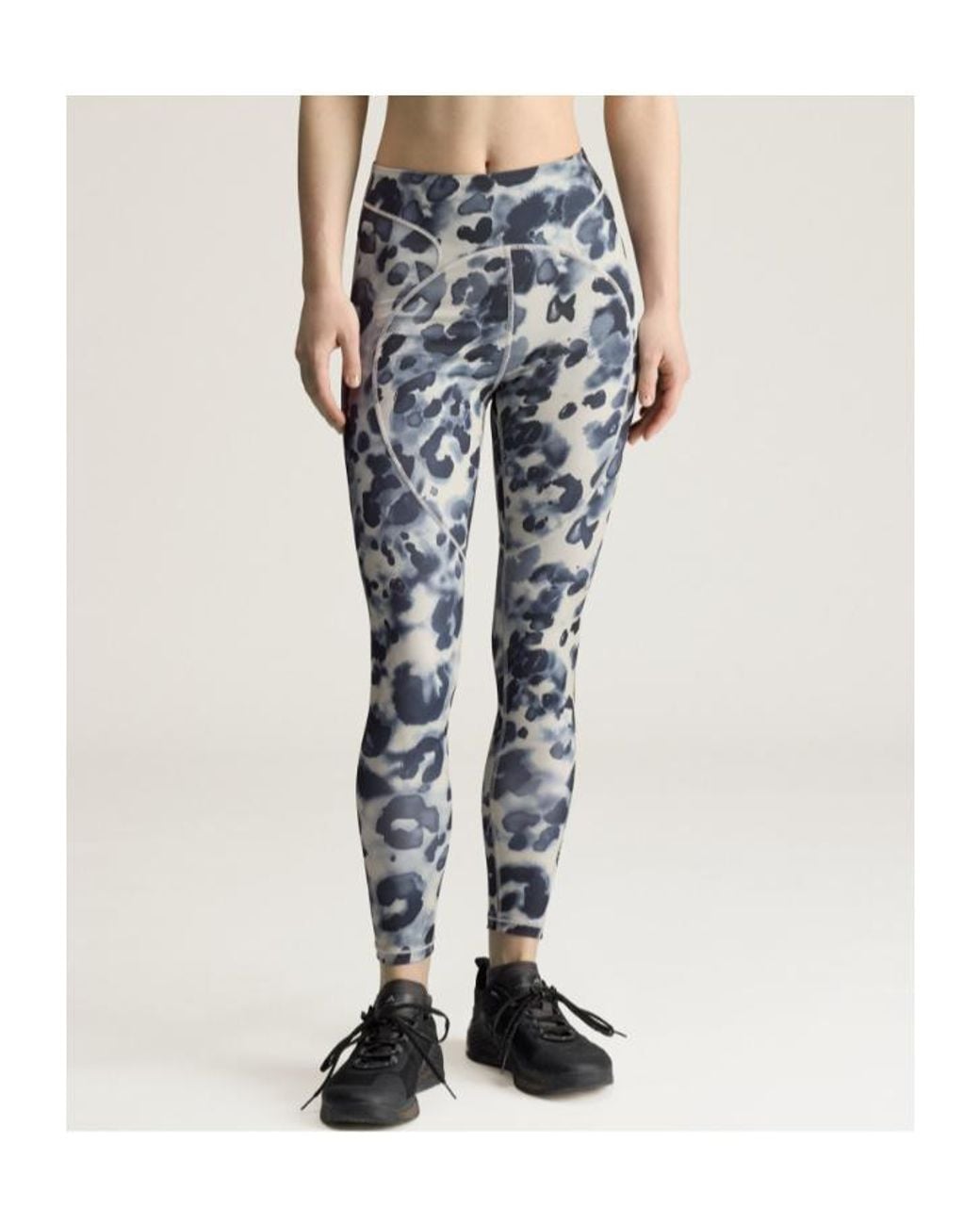 Adidas By Stella McCartney Blue Printed Performance Trousers