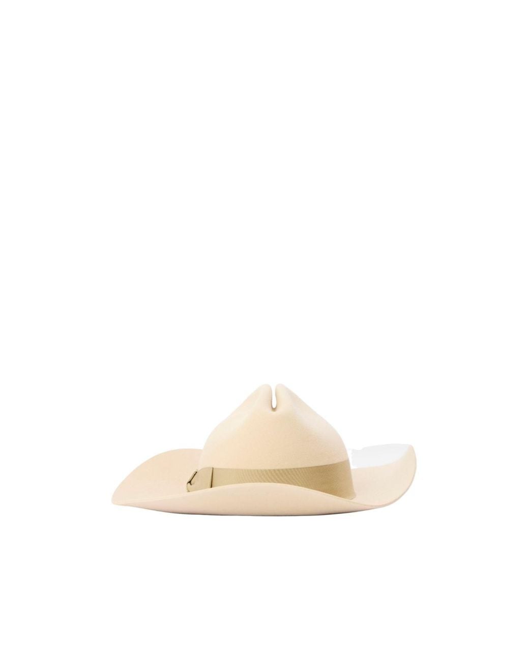 Gucci White Woolen Wide-Brim Fedora