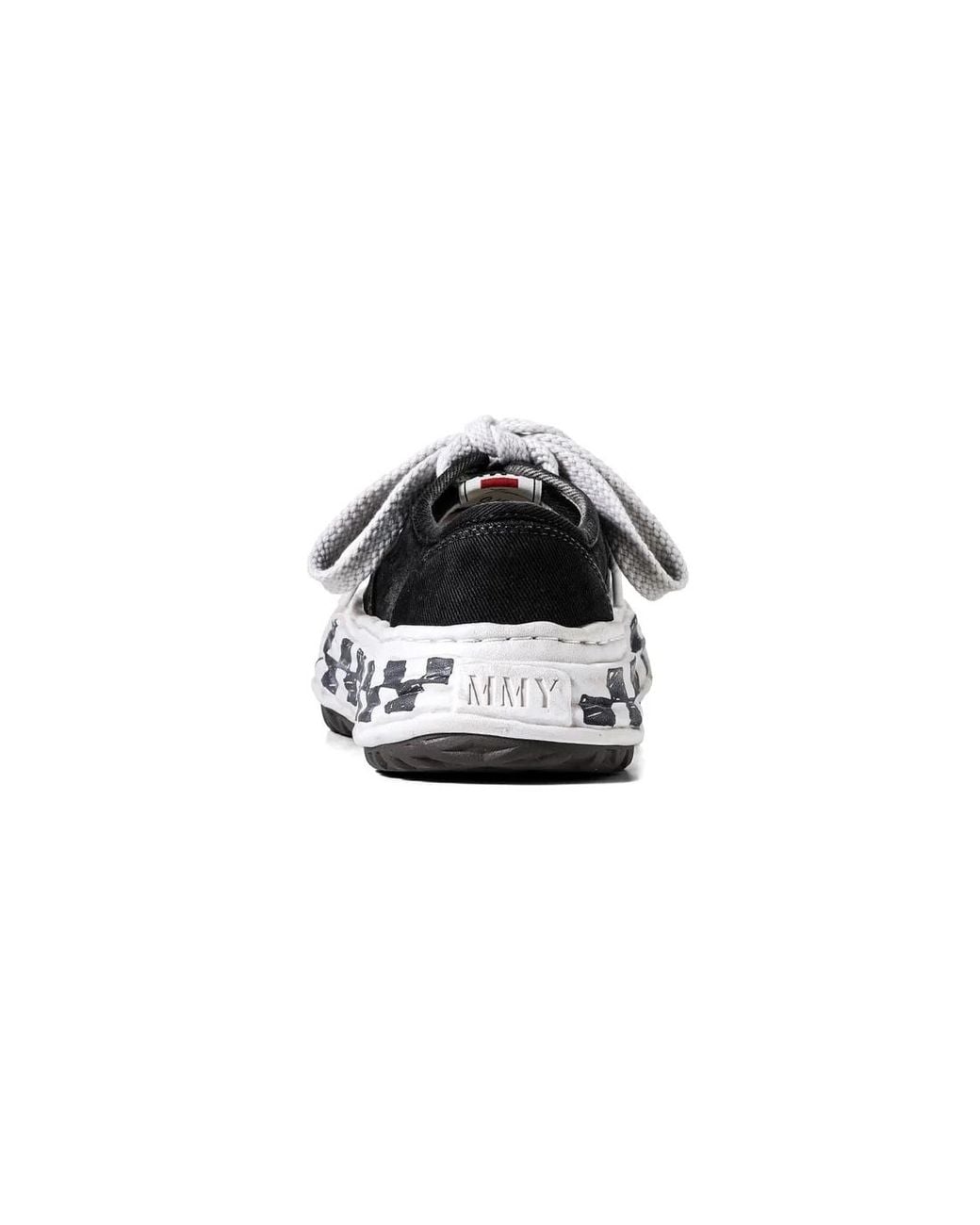 Maison Mihara Yasuhiro Black Graffiti-Sole Low-Top Sneakers for men