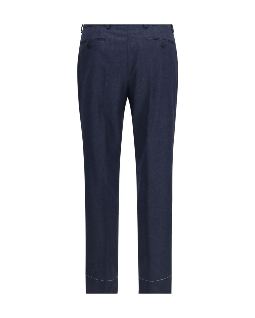 Brioni Blue Elba Pleated Pants for men
