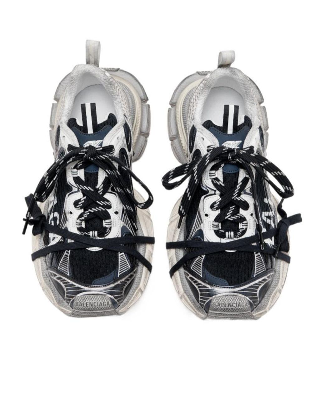 Balenciaga White 3Xl Split Logo Sneakers for men