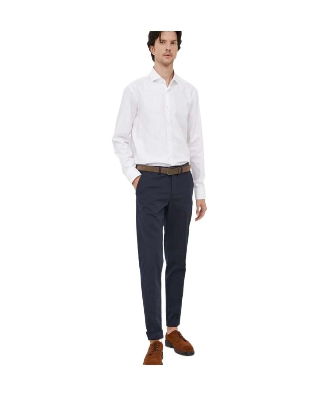 Boss White Long-Sleeved Shirt for men