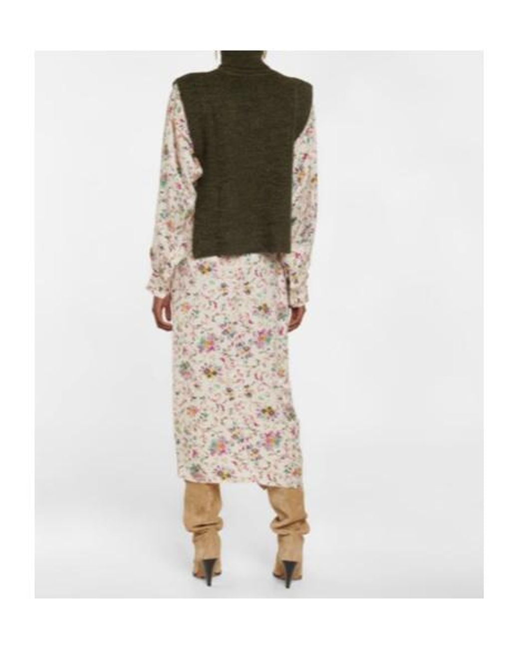 Isabel Marant Green High-Necked Sleeveless Knit