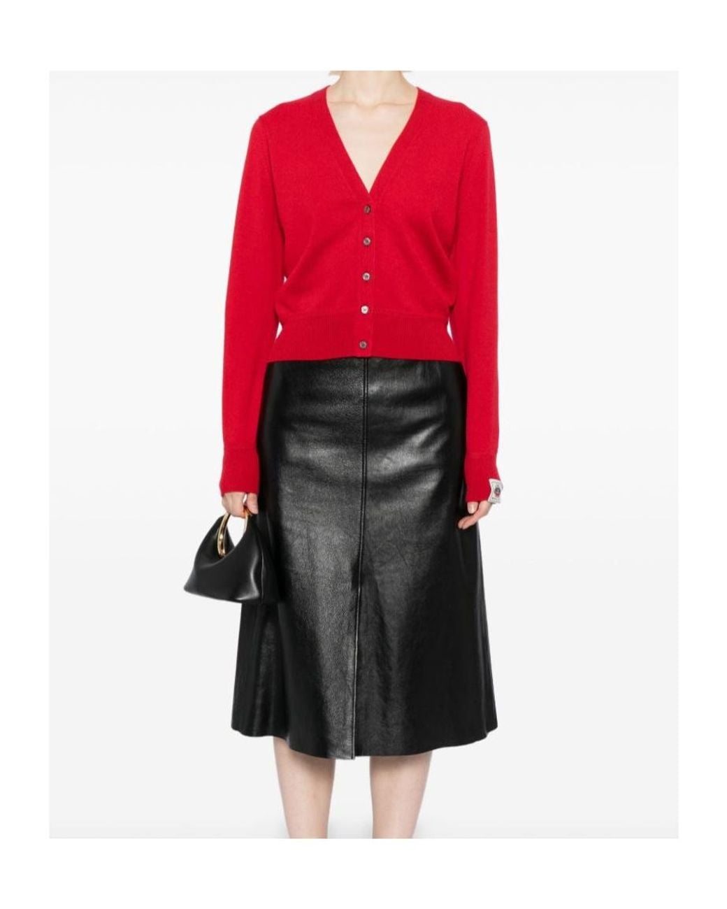 Bally Red Cashmere Cardigan