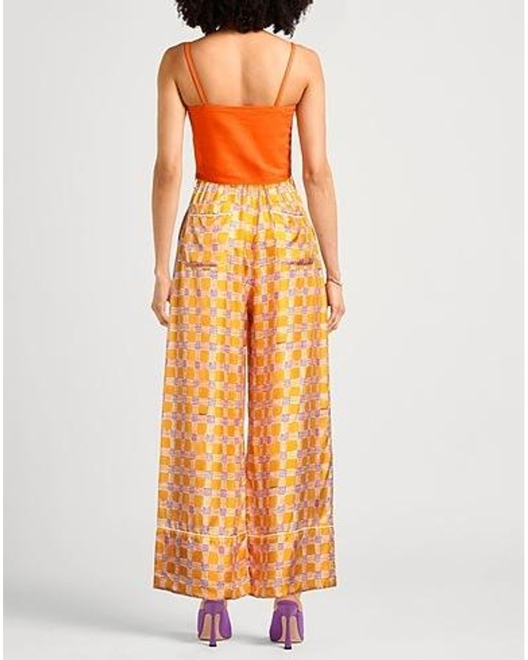 Marni Metallic Checked Casual Pants