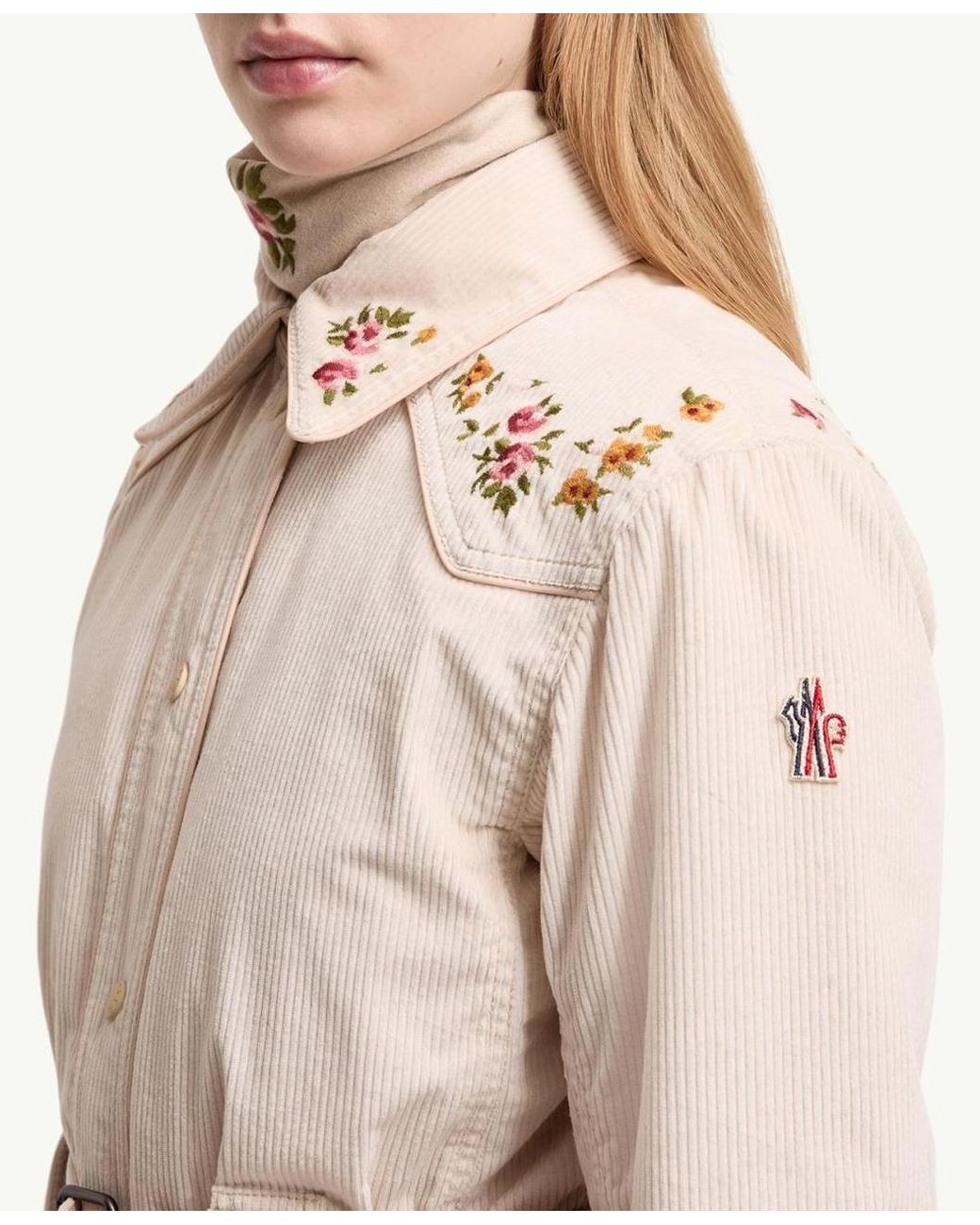 Moncler Natural Grenoble Olonne Insulated Ski Shirt Jacket