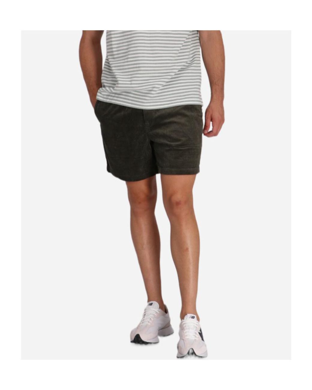 Polo Ralph Lauren Black Drawstring Corduroy Shorts for men