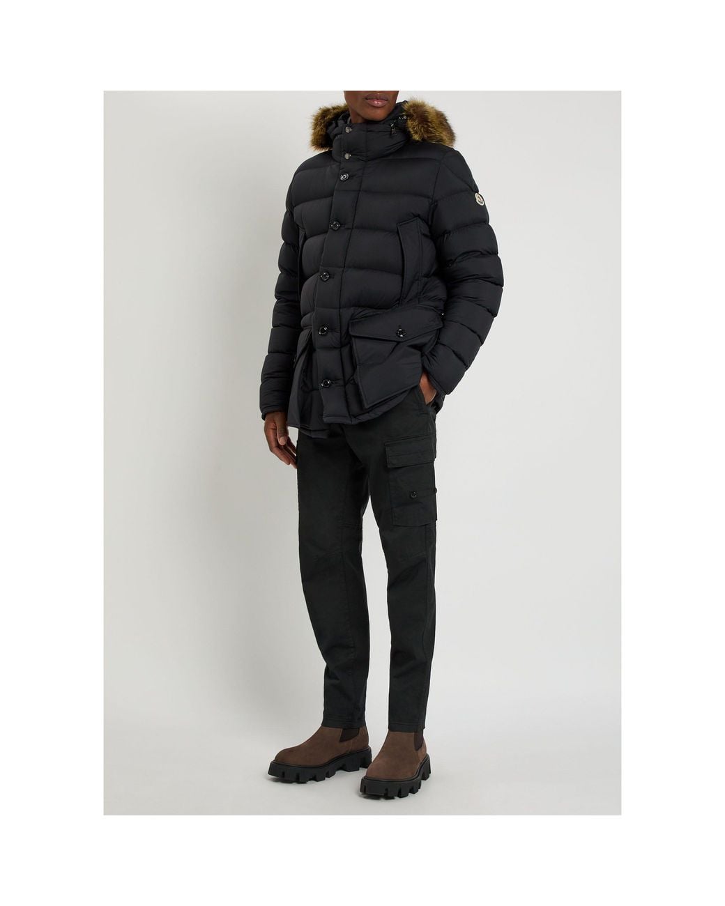 Moncler Blue Down Jacket for men