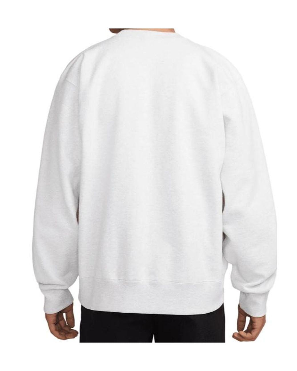 Nike White Embroidered-Logo Sweatshirt for men