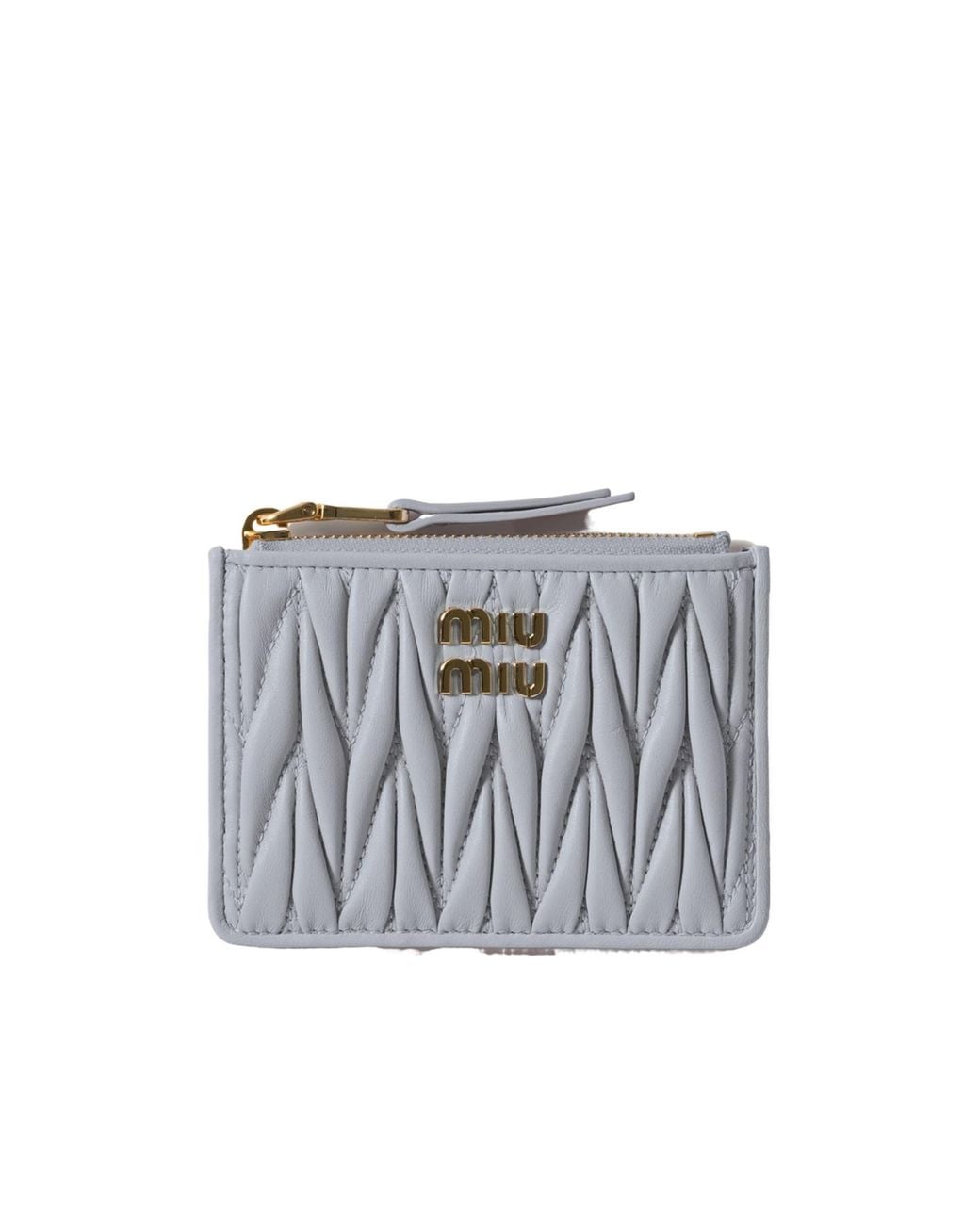 Miu Miu White Logo Card Holder