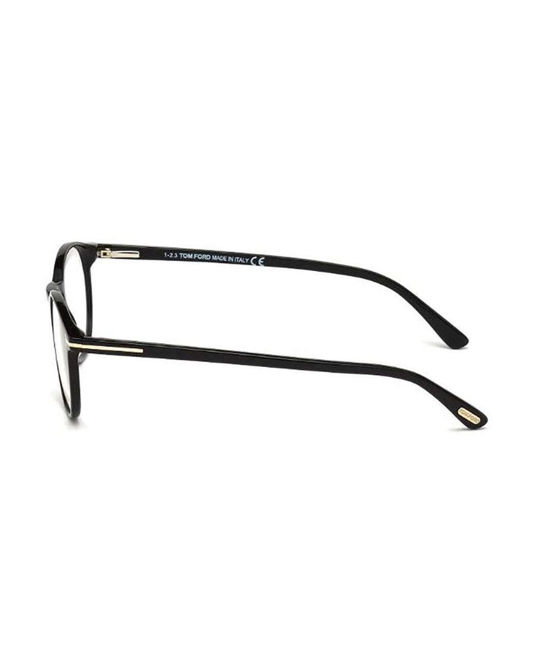 Tom Ford White Eyewear Round Frame Glasses