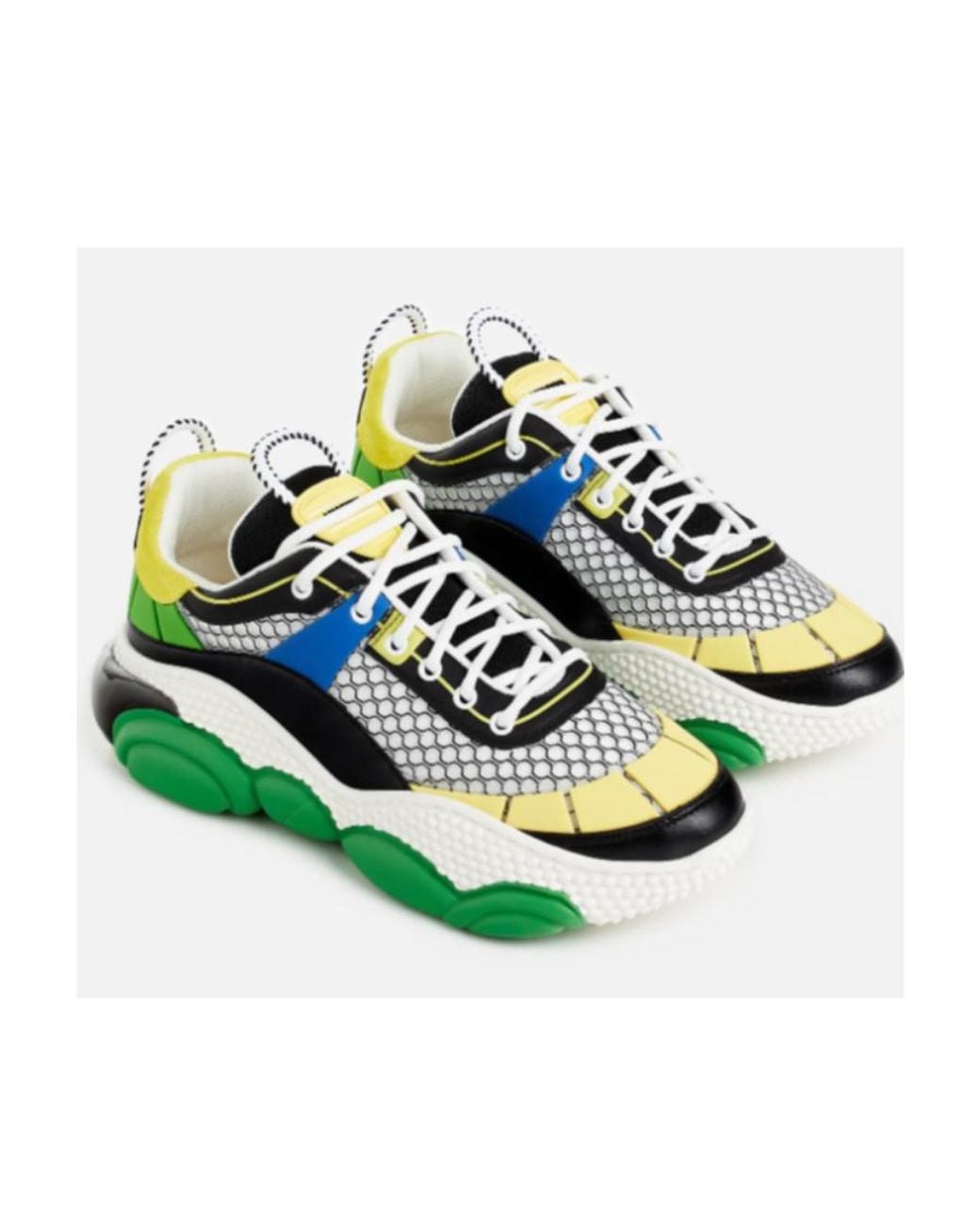 Moschino Green Logo Sports Shoes