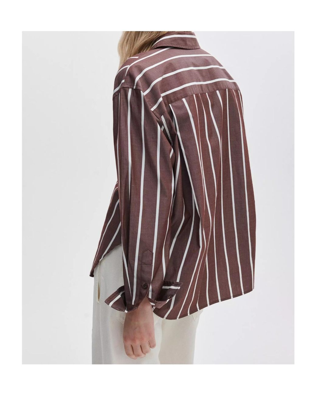 Rag & Bone Red Striped Relaxed Shirt