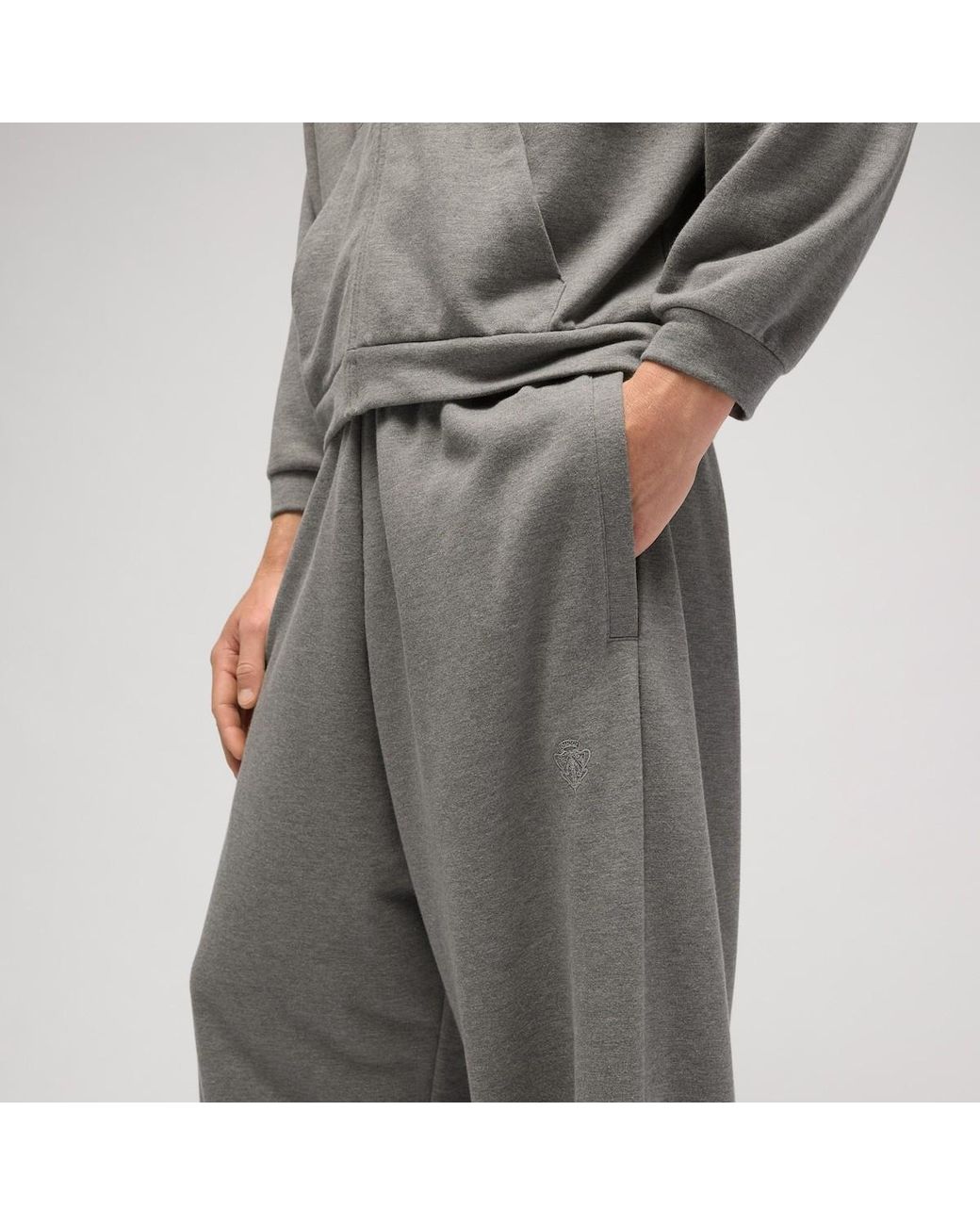 Gucci Gray Cotton Cashmere Jersey Leisure Pants for men