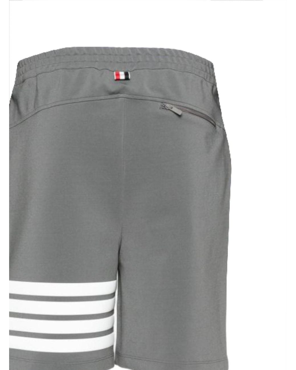 Thom Browne Gray Zipped Pocket Shorts for men