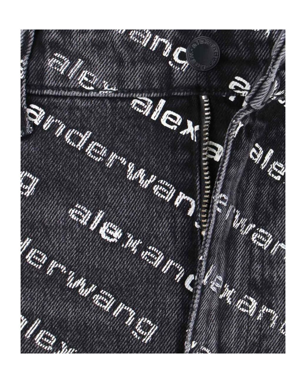 Alexander Wang Gray Bite Logo Shorts