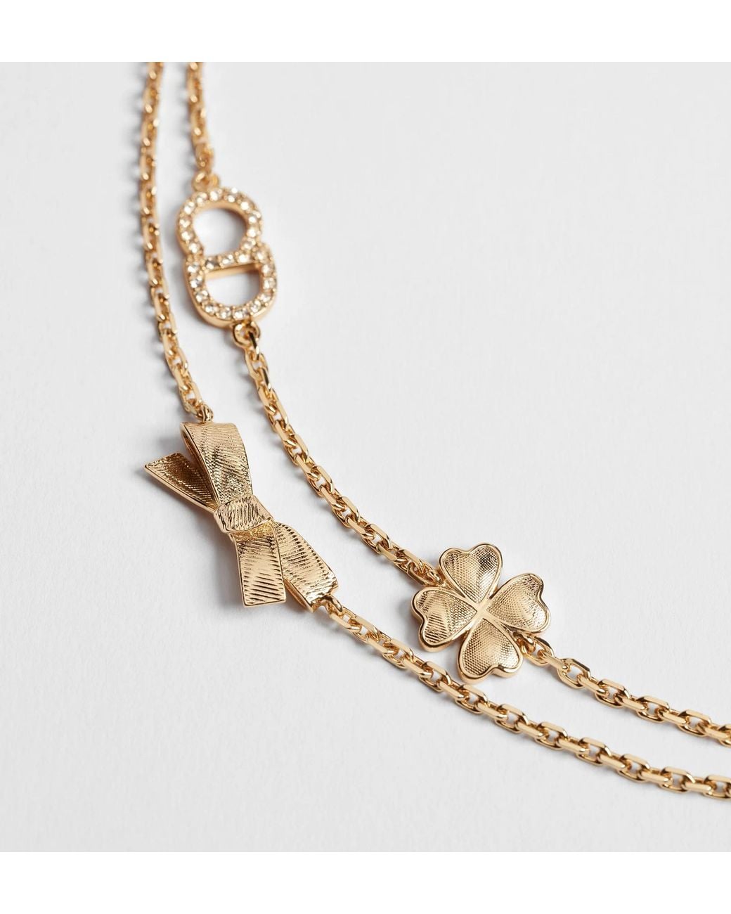 Dior Metallic Cd Bow Bracelet