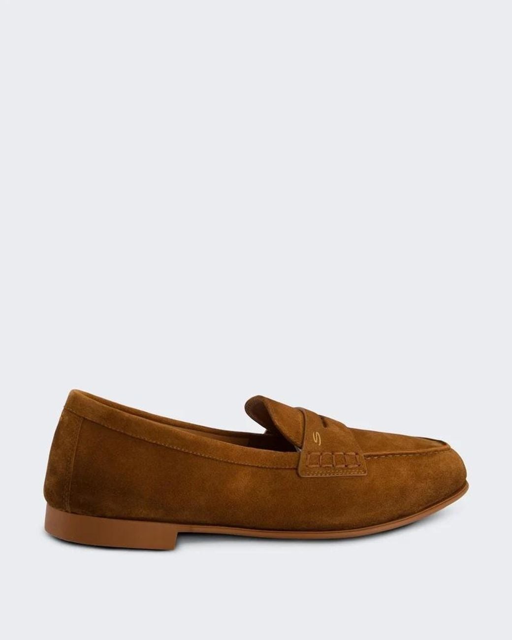 Santoni Brown Vibe Loafers