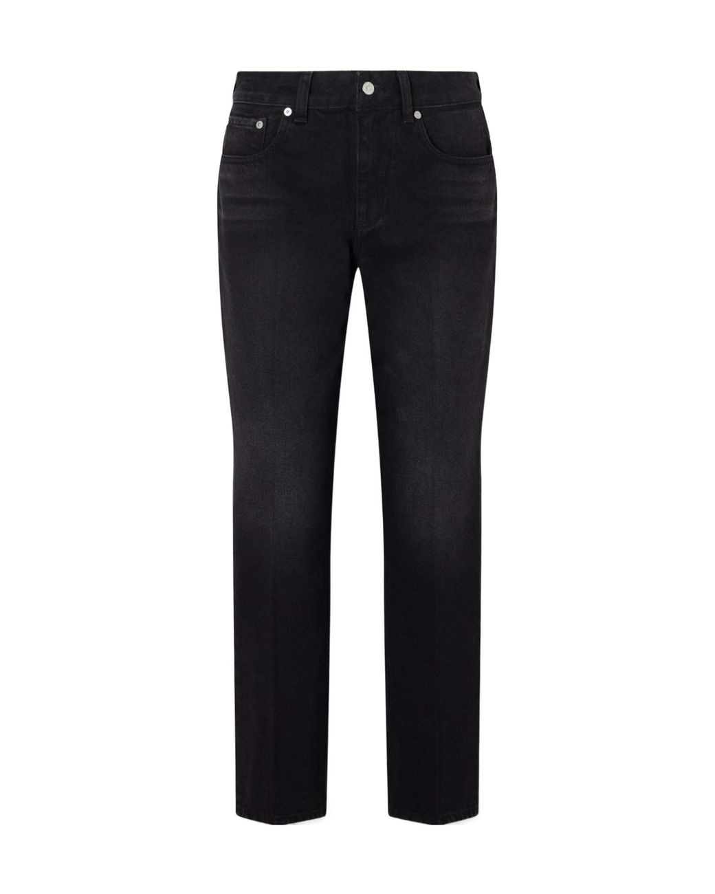 Victoria Beckham Blue Low-Rise Straight-Leg Jeans