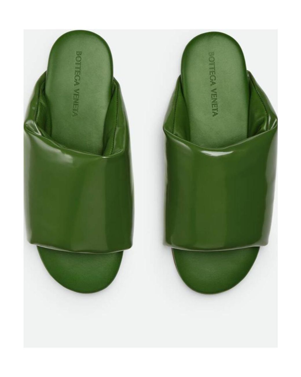 Bottega Veneta Green Slip-On Slides for men
