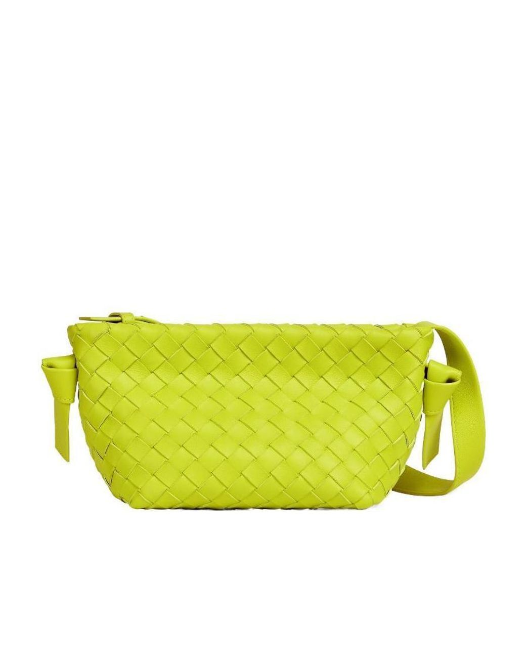 Bottega Veneta Yellow Tie Intrecciato Shoulder Bag