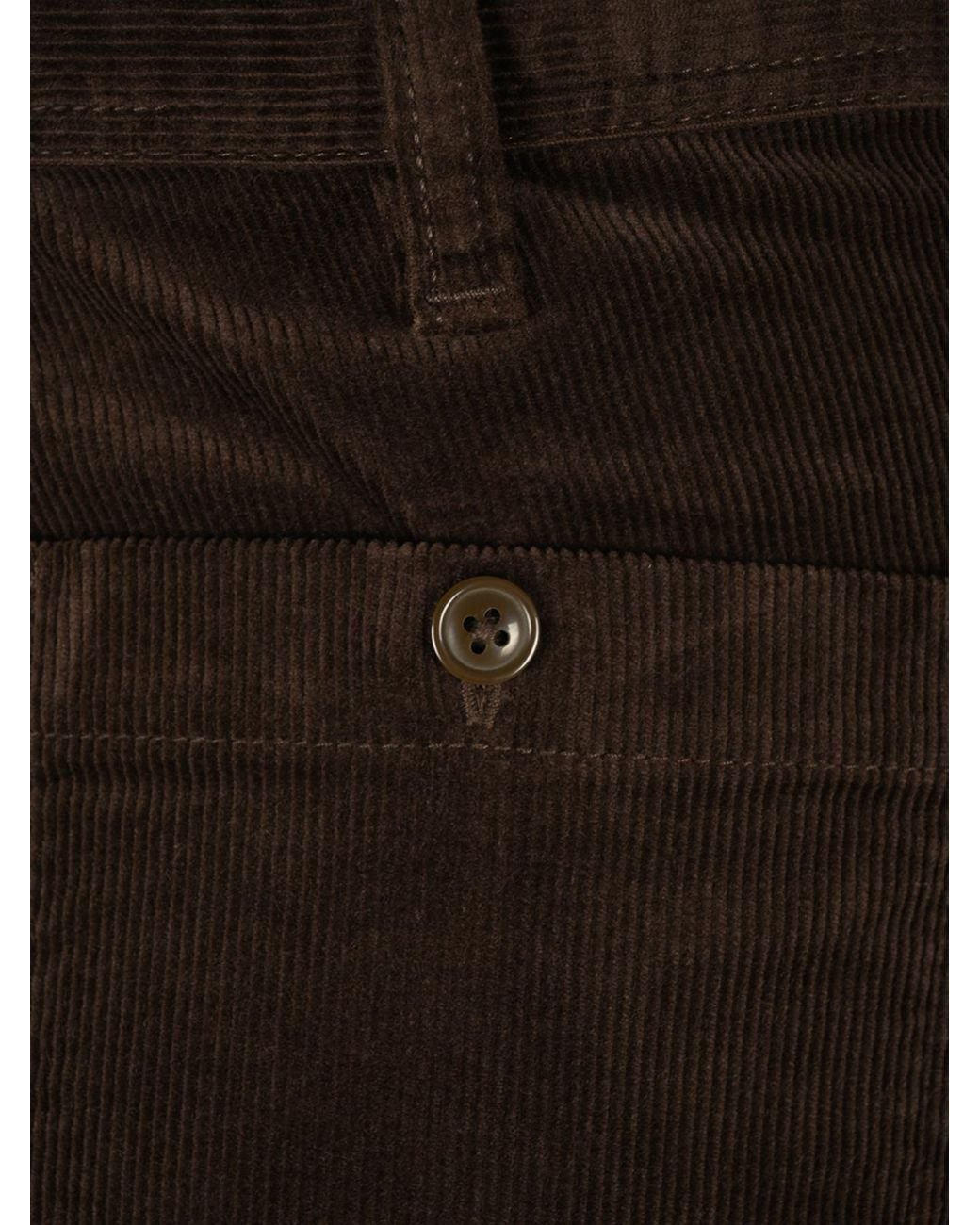 Polo Ralph Lauren Black Corduroy Wide-Leg Trousers
