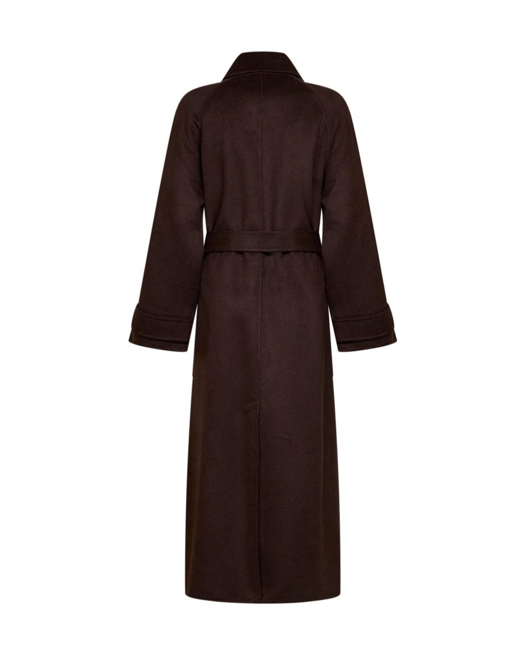 Kaos Brown Long-Sleeved Belted Coat