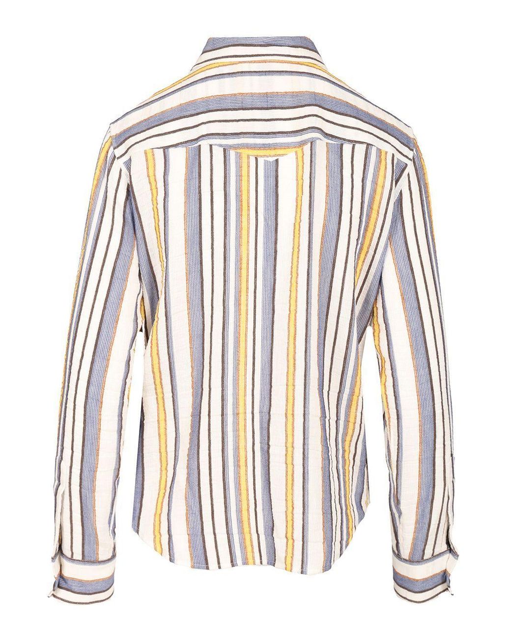 Céline White Lapel Long Sleeve Shirt