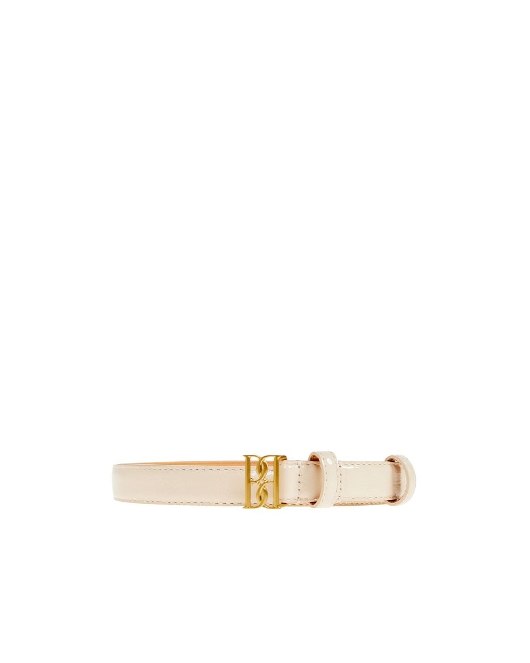 By Malene Birger Metallic Marlos Logo Buckle Belt