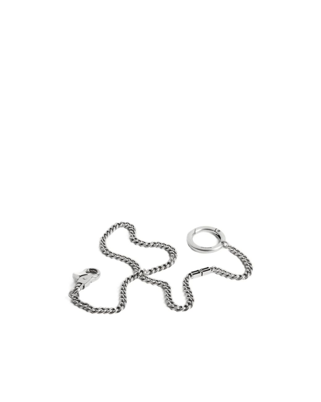 Balenciaga White Bb Logo Engraved Trouser Chain for men
